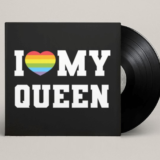 I Love My Custom Vinyl Record Sleeves, a Funny I Heart Custom Vinyl Record Sleeves, LGBTQ Pr