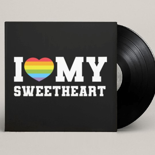 I Love My Custom Vinyl Record Sleeves, a Funny I Heart Custom Vinyl Record Sleeves, LGBTQ Pr