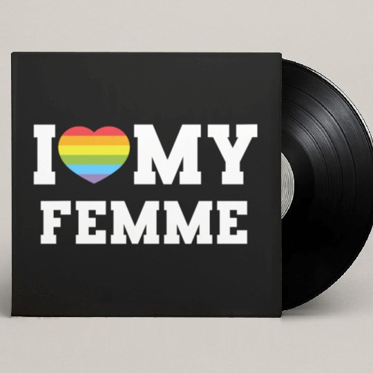 I Love My Custom Vinyl Record Sleeves, a Funny I Heart Custom Vinyl Record Sleeves, LGBTQ Pr