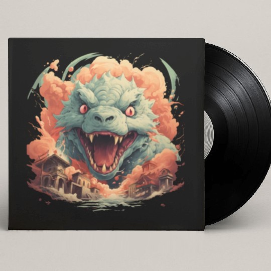 Kaiju: Cityscape Destructor Custom Vinyl Record Sleeves