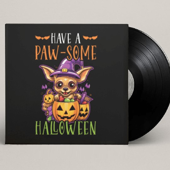 Chihuahua Halloween Puppy Trick Or Treat Dog Lover Custom Vinyl Record Sleeves