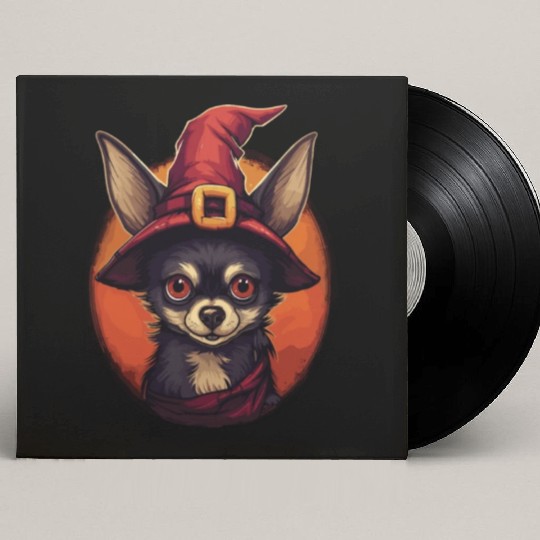 Chihuahua Halloween Puppy Trick Or Treat Dog Lover Custom Vinyl Record Sleeves