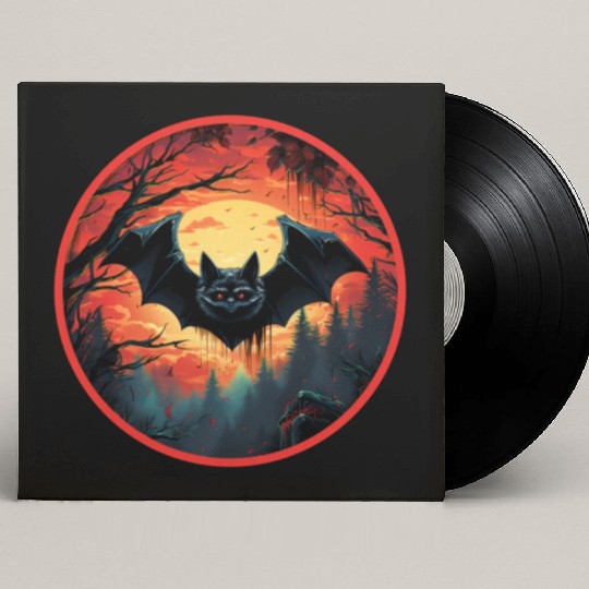 Bats Bat Fruit Bats Halloween Custom Vinyl Record Sleeves