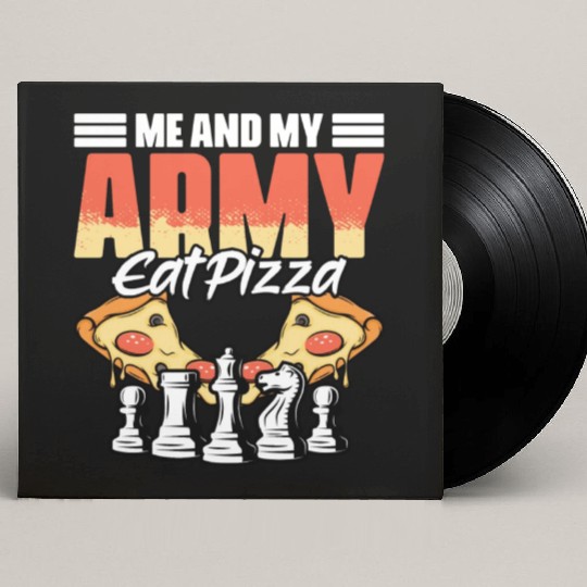 Funny Board Game Sports Humor For A Pizza Lover Custom Vinyl Record Sleeves