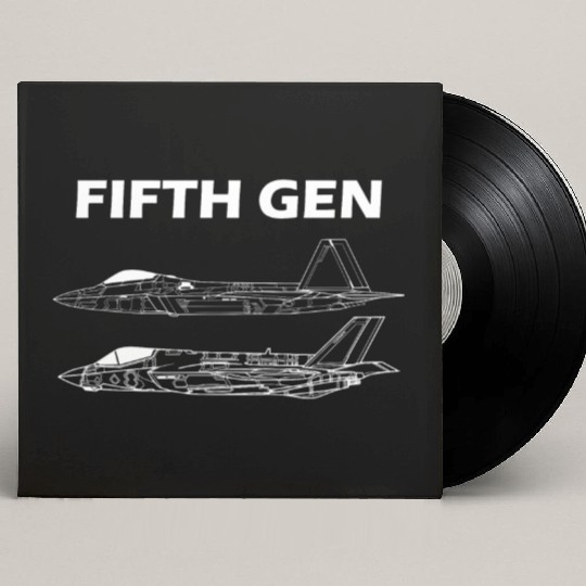 FIFTH GEN | F-22 F-35 Custom Vinyl Record Sleeves