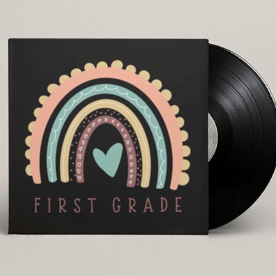 First grade back to school Custom Vinyl Record Sleeves