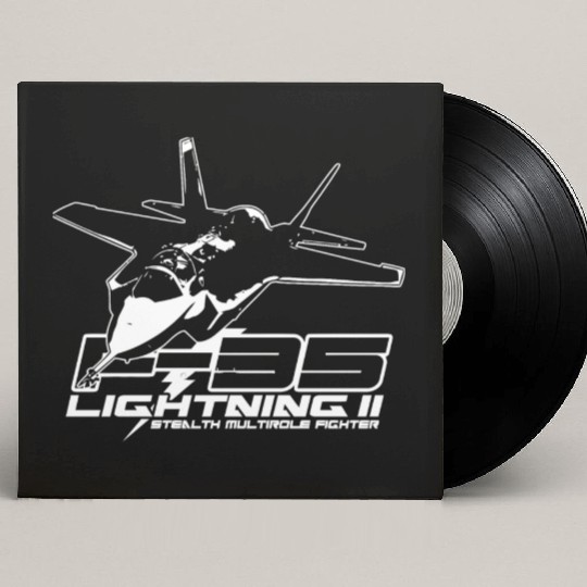 F 35 Stealth Custom Vinyl Record Sleeves