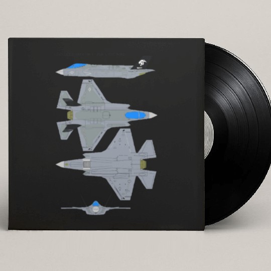 Lockheed Martin F 35B Lightning Custom Vinyl Record Sleeves