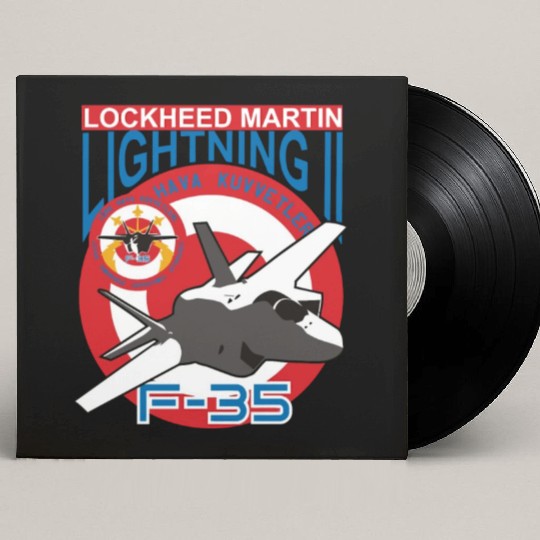Lockheed Martin F 35 Custom Vinyl Record Sleeves