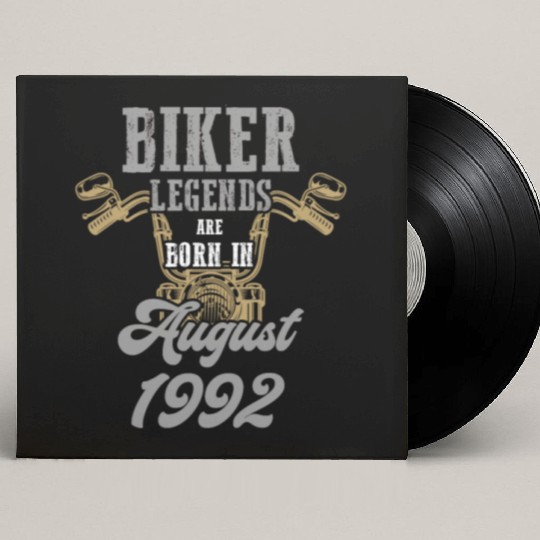 Motorcyclist Motorcycle Biker Born 1992 Custom Vinyl Record Sleeves