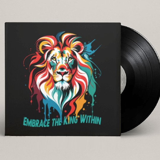 Lion Artwork Custom Vinyl Record Sleeves