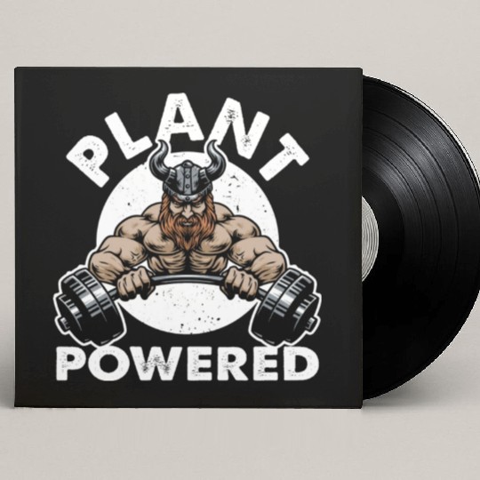Gym Vegan Plant Powered Workout Custom Vinyl Record Sleeves