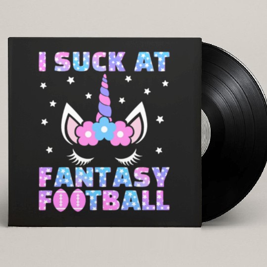 I Suck at Fantasy Football Loser Punishment Funny Custom Vinyl Record Sleeves