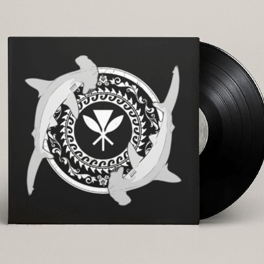 Kanaka Maoli Hammerhead Shark Custom Vinyl Record Sleeves