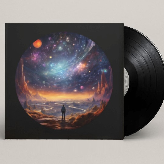 Galactic Splendor: Embrace the Marvels of Cosmos Custom Vinyl Record Sleeves