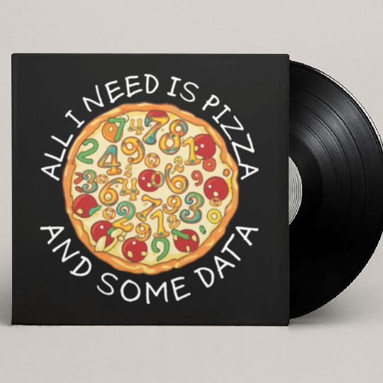 Big Data Pizza Scientist Analyst Machine Learning Custom Vinyl Record Sleeves