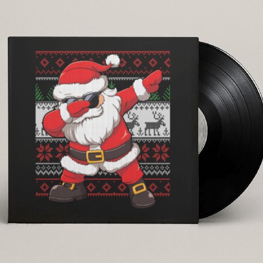 Dabbing Santa Funn Ugly Custom Vinyl Record Sleeves