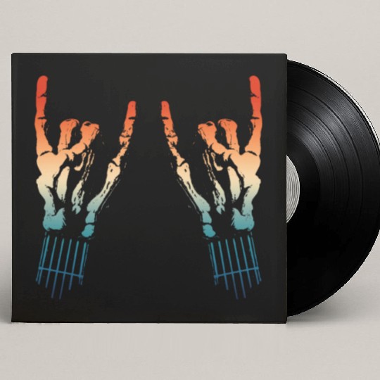 Rock Music Lover Musician Guitar Guitarist Guitar Custom Vinyl Record Sleeves