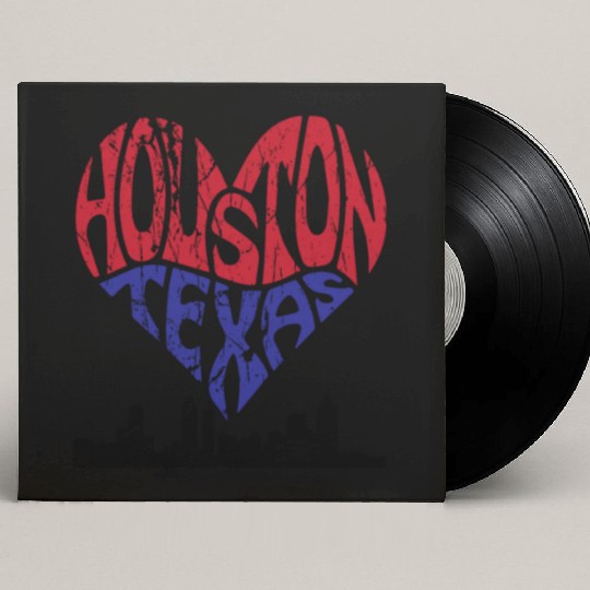 Houston, Texas Pride: Embrace the Spirit USA Custom Vinyl Record Sleeves