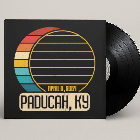 Total Solar Eclipse Kentucky Paducah April 28 2024 Custom Vinyl Record Sleeves