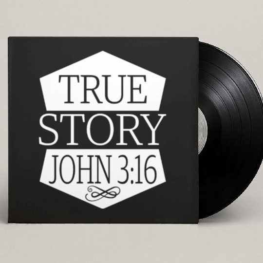 True Story John 3:16 Love Jesus Christian Custom Vinyl Record Sleeves