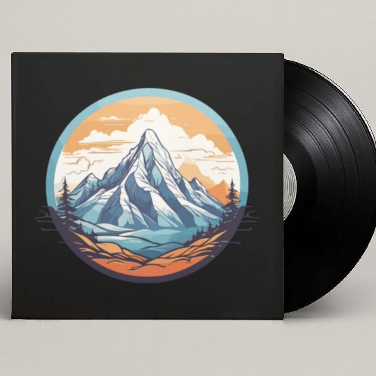 Mountains Design Custom Vinyl Record Sleeves