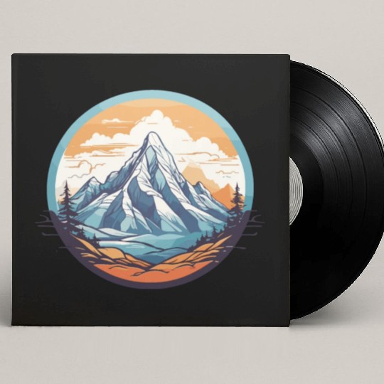 Mountains Design Custom Vinyl Record Sleeves