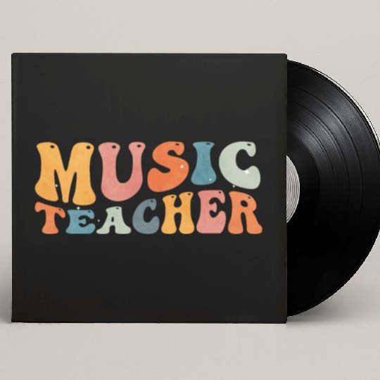 Groovy Music Teacher Musician Teaching Custom Vinyl Record Sleeves
