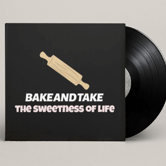 Bake and take the sweetness of life Custom Vinyl Record Sleeves