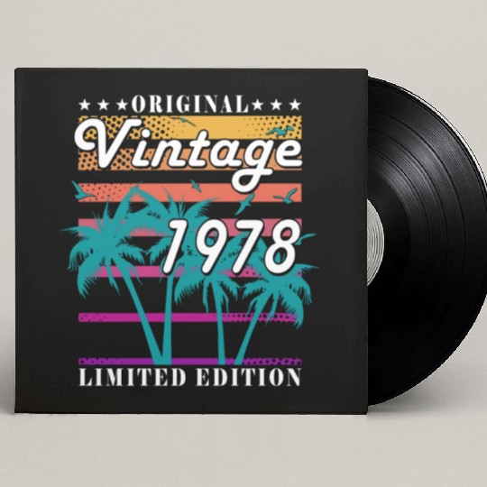 1978 vintage birthday year of birth 1978 gift Custom Vinyl Record Sleeves