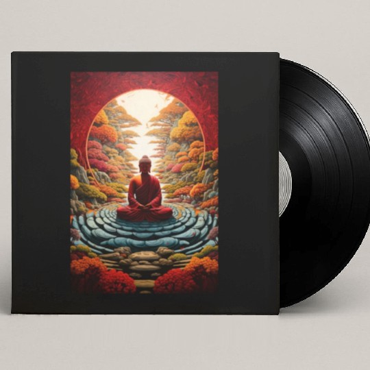 Buddha Serenity: Zen Garden Retreat Custom Vinyl Record Sleeves