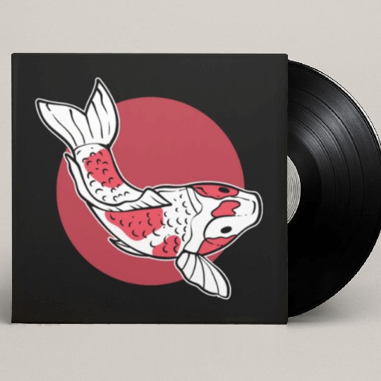 Japanese Koi Fish Koi Fish Keeper Custom Vinyl Record Sleeves