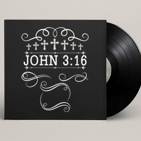 John 3:16 Love Jesus Christian Christmas Custom Vinyl Record Sleeves