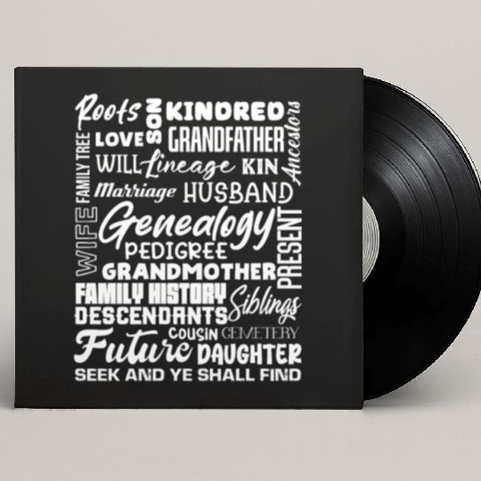 Genealogy Roots Family History Descendants Custom Vinyl Record Sleeves