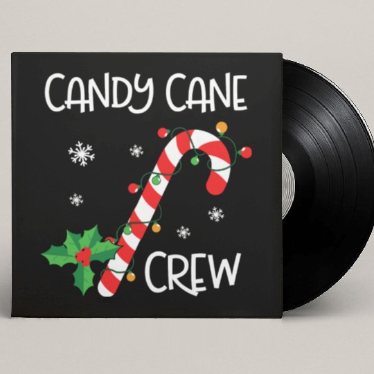 Candy Cane Crew Funny Christmas Lights Xmas Gift Custom Vinyl Record Sleeves