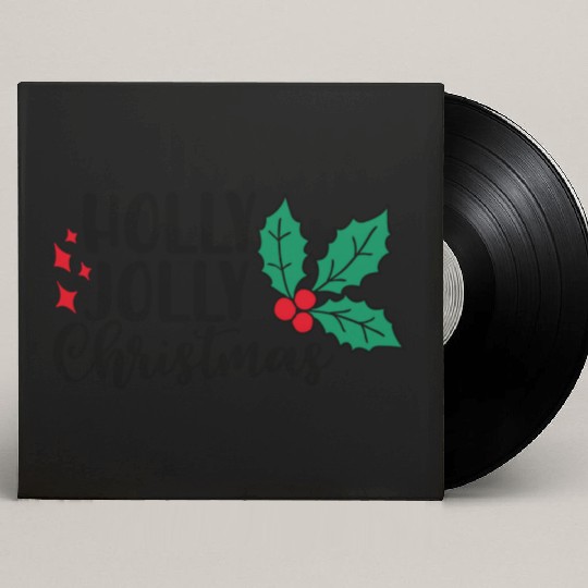 Holly Jolly Christmas Custom Vinyl Record Sleeves