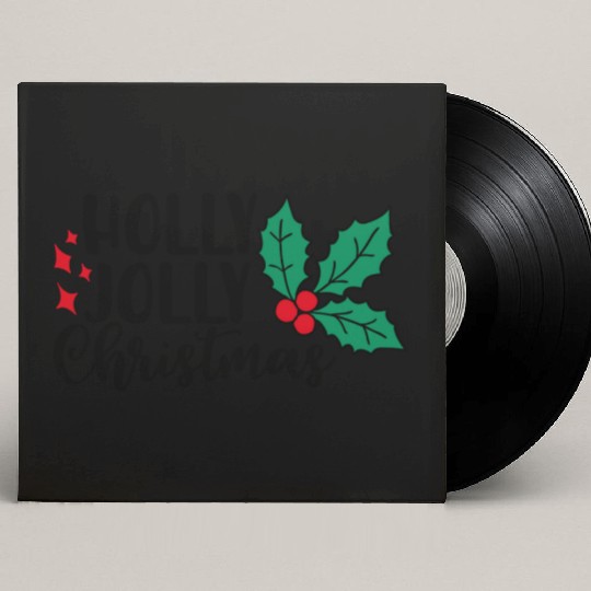 Holly Jolly Christmas Custom Vinyl Record Sleeves