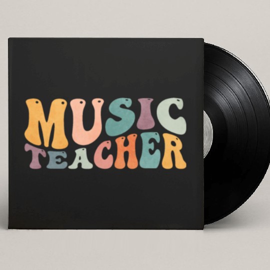 Groovy Music Teacher Musician Teaching Custom Vinyl Record Sleeves