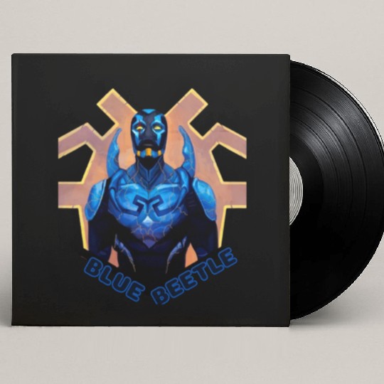 Blue Beetle Custom Vinyl Record Sleeves