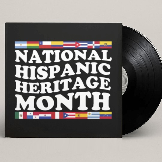 Hispanic Heritage Month National Latino Countries Custom Vinyl Record Sleeves