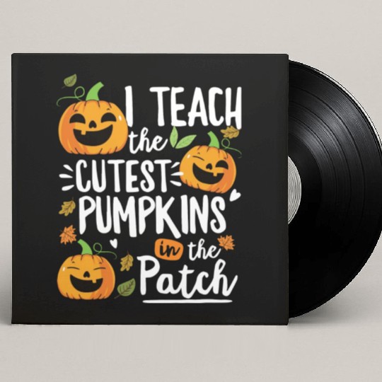Teacher Halloween Pre K Teacher Kindergarten Custom Vinyl Record Sleeves