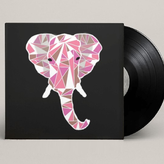pink elephant Custom Vinyl Record Sleeves