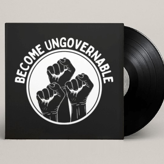 Become Ungovernable Punk Anarchy Lovers Gift Custom Vinyl Record Sleeves