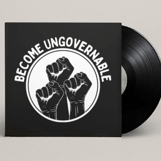 Become Ungovernable Punk Anarchy Lovers Gift Custom Vinyl Record Sleeves