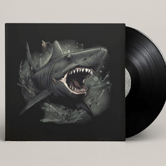 Shark attack Custom Vinyl Record Sleeves