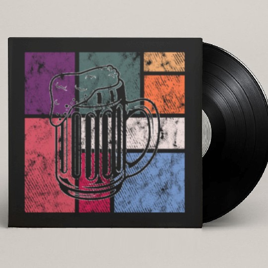 Vintage Beer – Retro Brewery Mug Custom Vinyl Record Sleeves