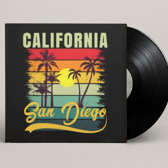 Friends Summer Travel Family Vacation san diego Custom Vinyl Record Sleeves