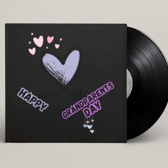 Happy Grandparents Day Custom Vinyl Record Sleeves