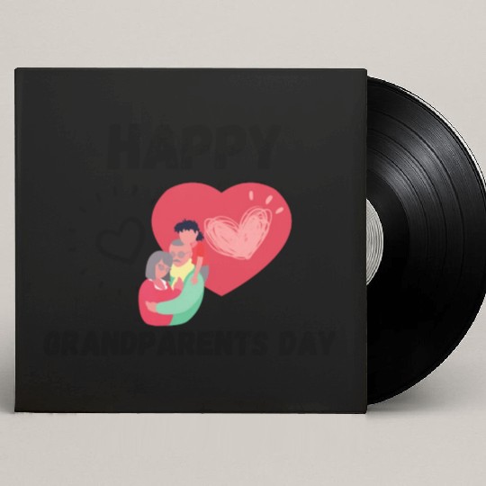 Happy Grandparents Day Custom Vinyl Record Sleeves