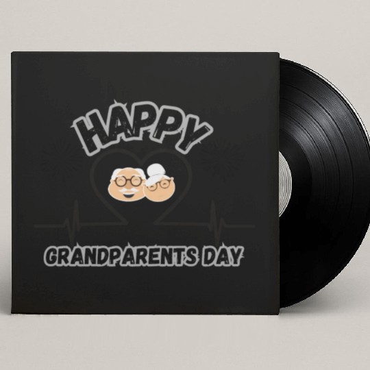 Happy Grandparents Day Custom Vinyl Record Sleeves